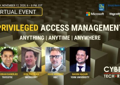 Virtual Event Highlights – Privileged Access Management (Nov 12, 2020)