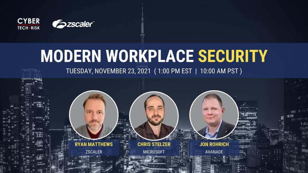Virtual Event Highlights – Modern Workplace Security – November 23, 2021